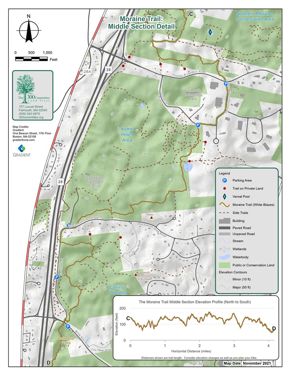 Moraine Trail Middle Section (includes Kettle Holes Area & Collins Woodlot)