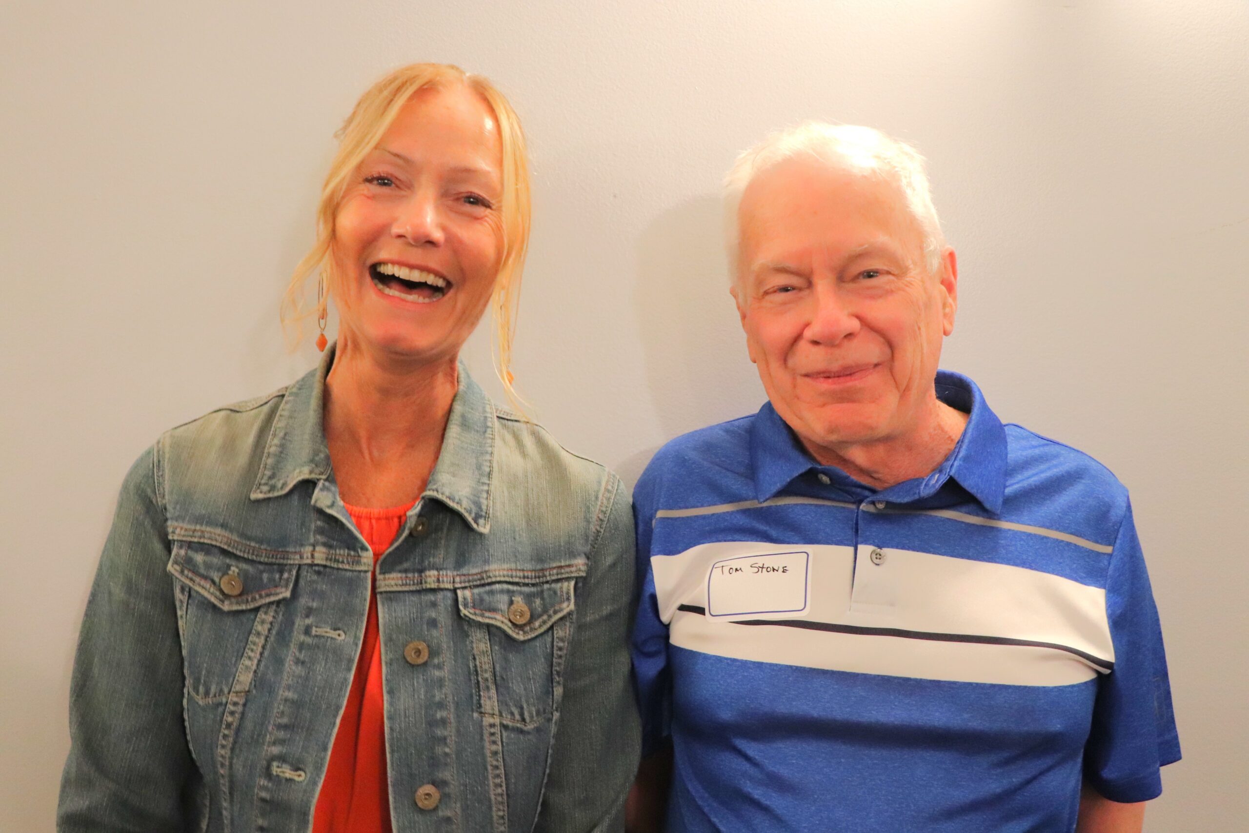 Stephanie Madsen and Tom Stone. The recipients of this year's Invaluable Volunteer Award